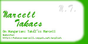 marcell takacs business card